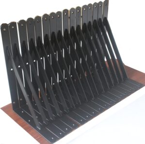 8 Pack L12 x H 8″ Black Heavy...