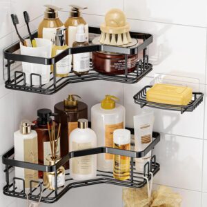 MAXIFFE 3 Pack Corner Shower Caddy ...
