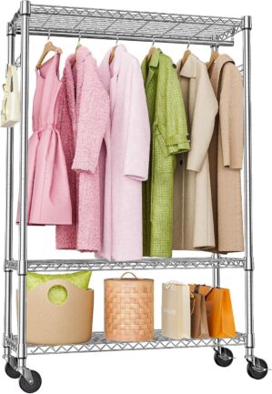 M MZG Heavy Duty Rolling Garment Ra...