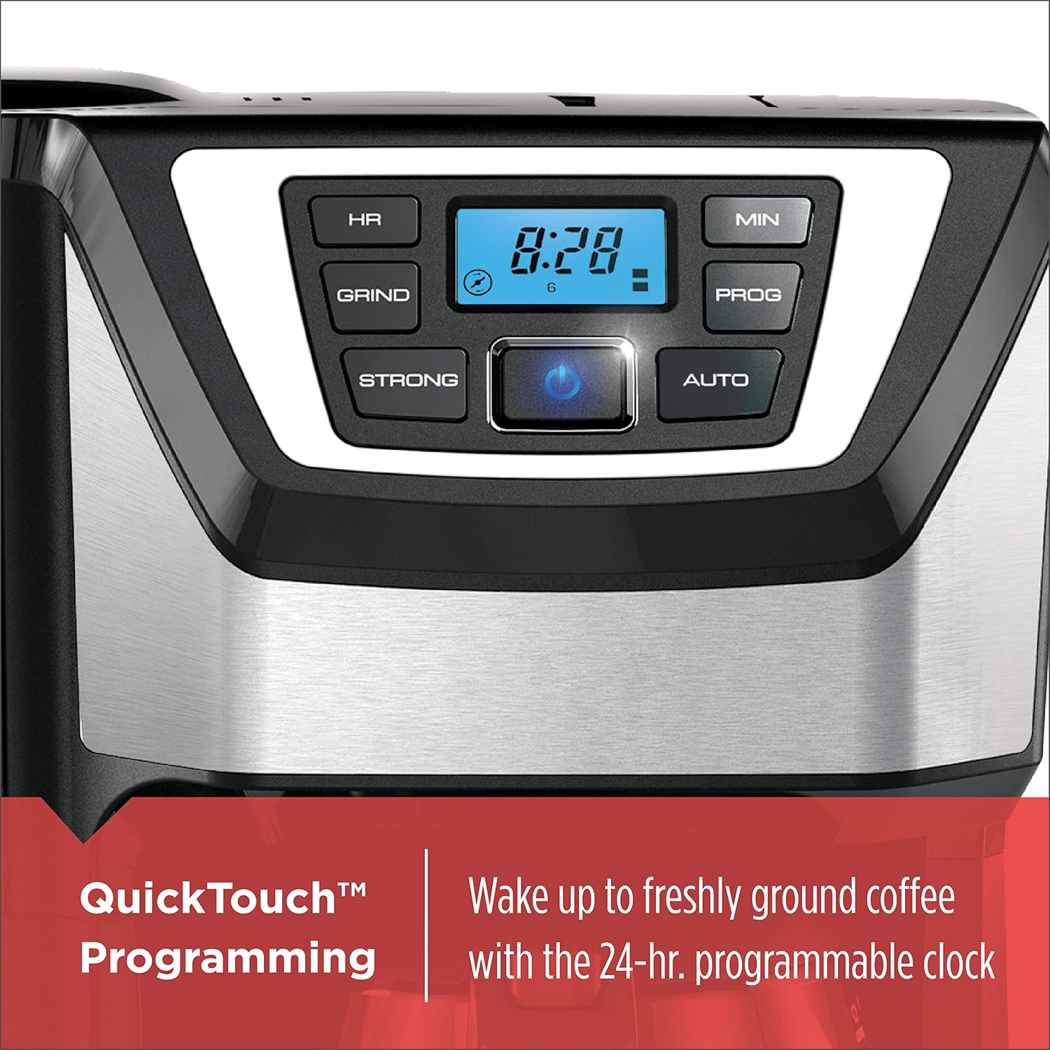 Black and Decker BLACK+DECKER 12-Cup Mill and Brew Coffeemaker, Black, CM5000B - Image 2