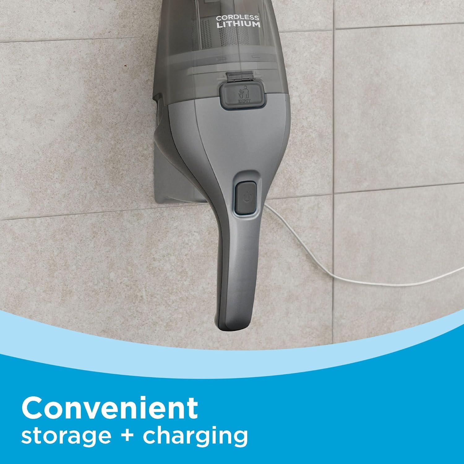 BLACK+DECKER dustbuster Handheld Vacuum, 8V Cordless, Hand Vacuum for Quick Cleanup with Crevice Tool and Washable Filter (HNVC220BCZ01) - Image 5