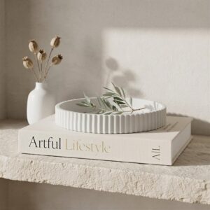 Decorative Concrete Tray & Boo...