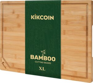 Kikcoin 17”×11” Bamboo Cutting...