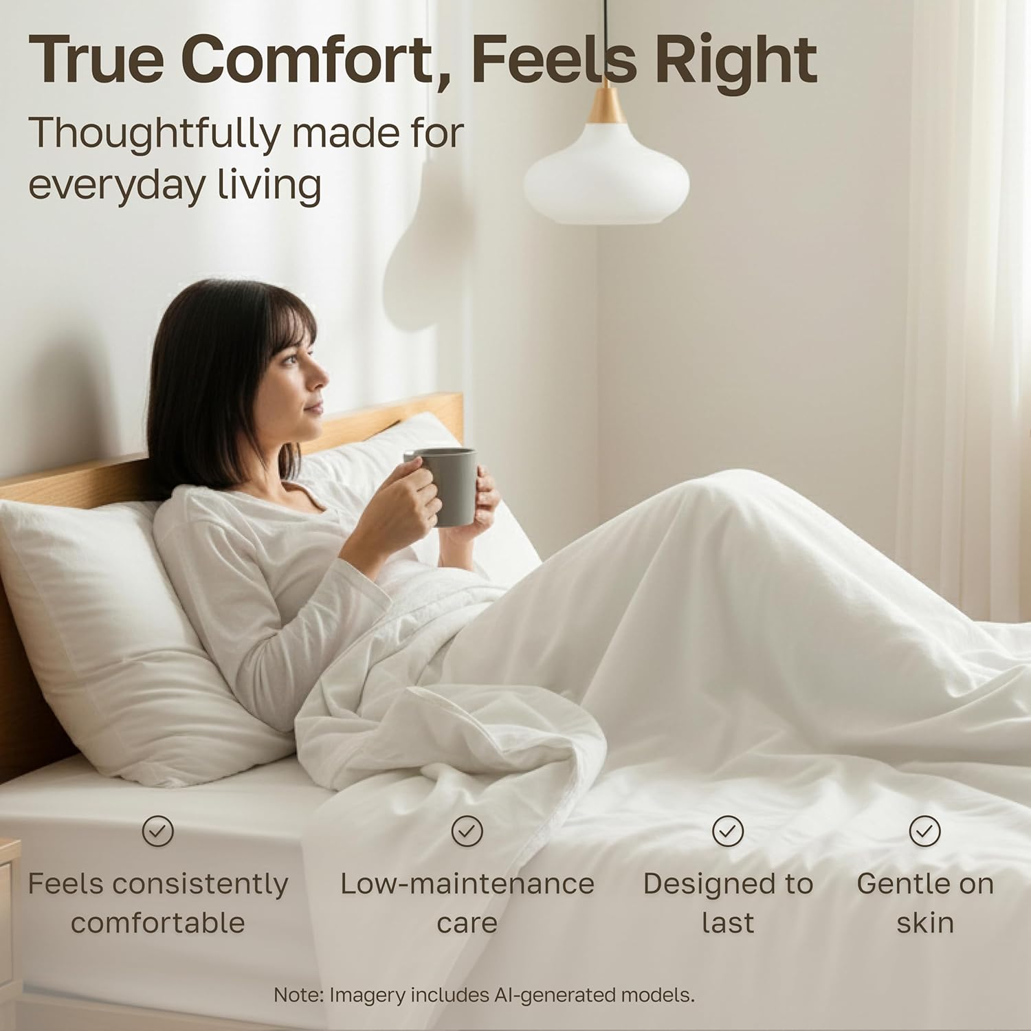 California Design Den Soft 100% Cotton Queen Sheet Set, 400 Thread Count Good Housekeeping Award Winner, Silky Smooth Sateen Weave with Deep Pockets, Breathable and Durable Cotton Bedding Set - White - Image 6