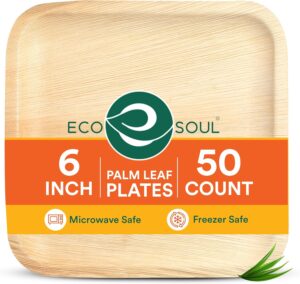 ECO SOUL Palm Leaf Like Bamboo Plat...