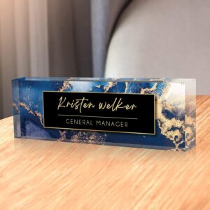 Custom Name Plate for Desk, Desk Na...