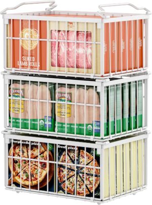 Freezer Organizer Bins, Enlarged St...