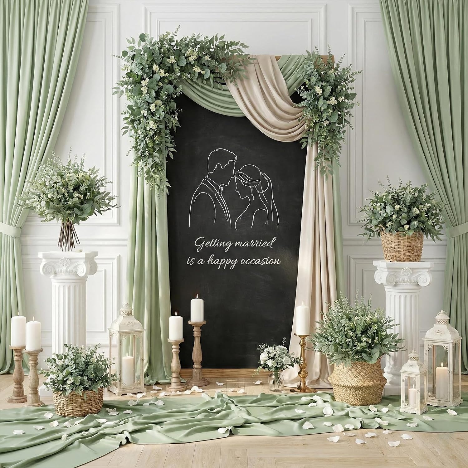 lovemoon 130 Pcs Artificial Mixed EucalyptusStems Bulk, 5 Kinds of Faux GreeneryEucalyptus Leaves Bulk for Vase Wedding DIY Bouquets Floral Arrangement Home Decor (130, Green) - Image 8