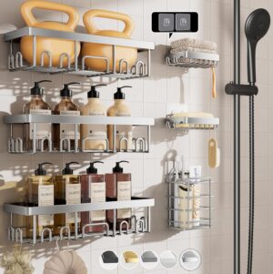 Veken Shower Caddy 6-Pack, Family C...