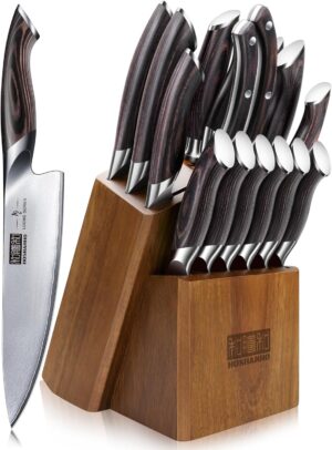HOSHANHO 16-Piece Knife Set, Japane...