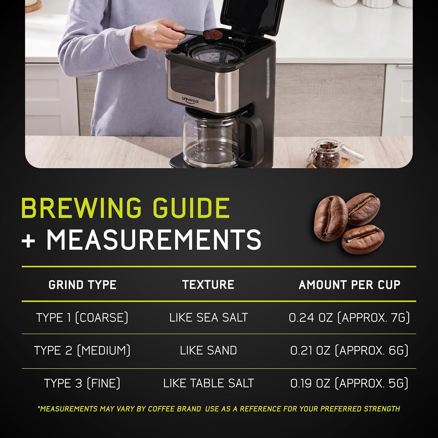 universal 14-Cup Programmable Drip Coffee Maker with 24-Hour Timer, Self-Cleaning System, Glass Carafe & Reusable Filter - Image 5