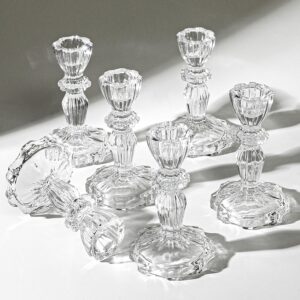 4.33″ Tall Glass Candlestick ...