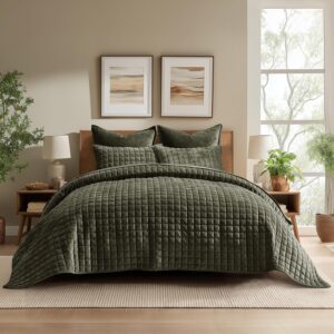 RECYCO Luxury Velvet Quilt Set King...