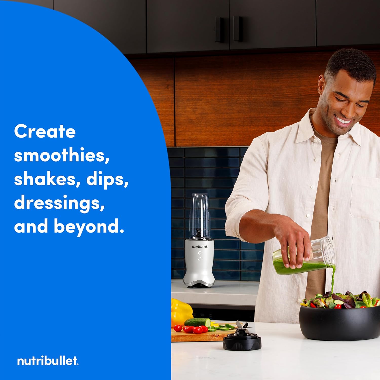 nutribullet® Ultra Personal Blender, 1200W, for Smoothies Shakes & Protein - Quietest Single-Serve Blender with Titanium Coated Blades, 3 BPA-Free Cups (32oz + 24oz), To-Go Lids, Dishwasher Safe - Image 9