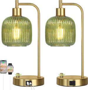 QiMH Industrial Table Lamp for Bedr...