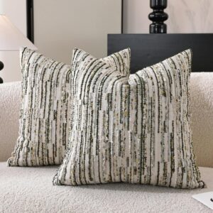 Striped Throw Pillow Covers 18×...