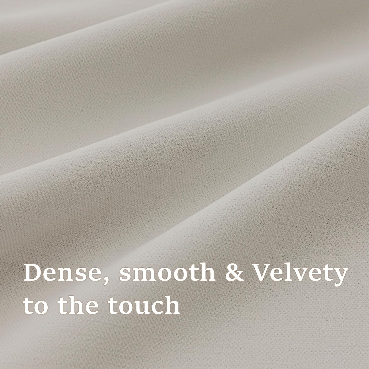 VisionaryHomeDesign X Kinsey Walsh Lilly Room Darkening Velvet Curtain Pair, Pinch Pleat Memory Trained Drapes,Dense Smooth and Velvety (Soft Cream, 50” w x 96” L) - Image 7