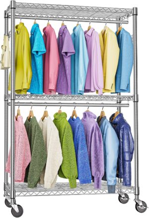 M MZG Heavy Duty Rolling Garment Ra...