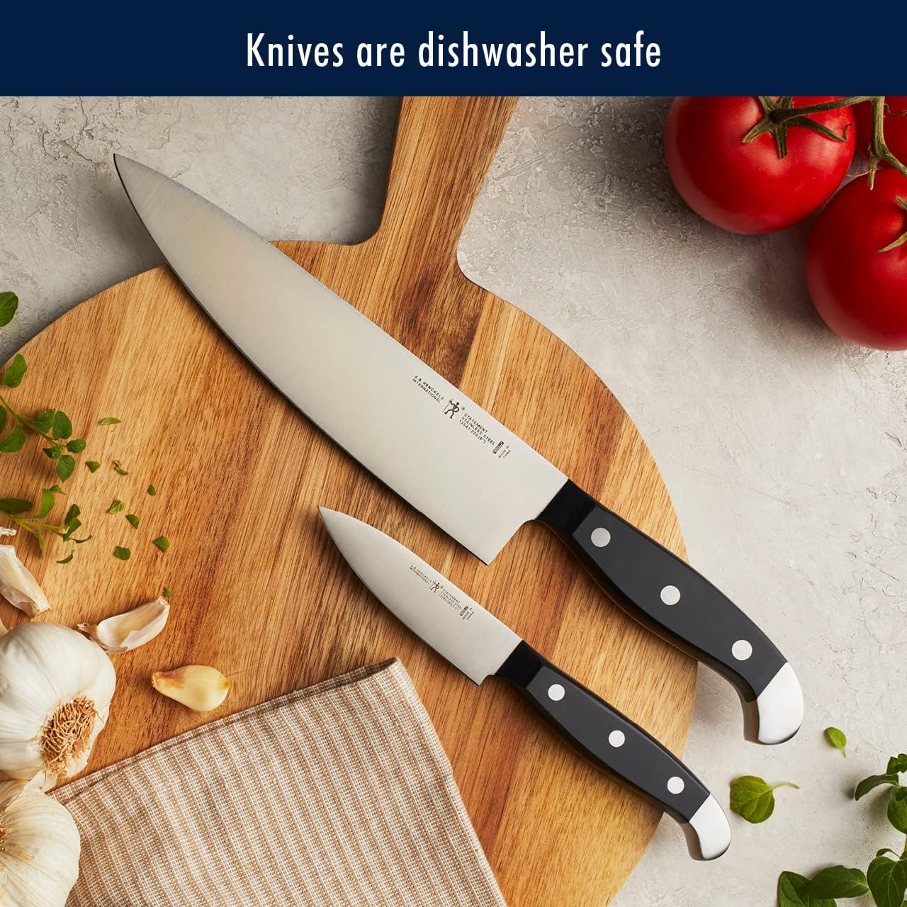 HENCKELS Statement Premium Quality 15-Piece Knife Block Set, Natural, Razor-Sharp, German Engineered Informed by 100+ Years of Mastery, Lightweight and Strong, Dishwasher Safe - Image 10