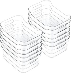 CiWiVOKi 12 Pack Clear Plastic Stor...