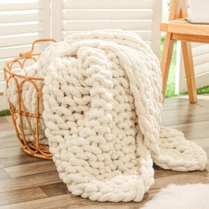 Bigacogo Chunky Knit Throw Blanket ...