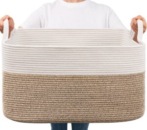 Goodpick Large Woven Blanket Basket...