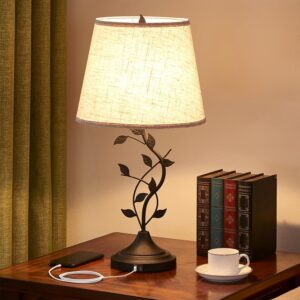 Kakanuo Table Lamp for Bedside, Lam...