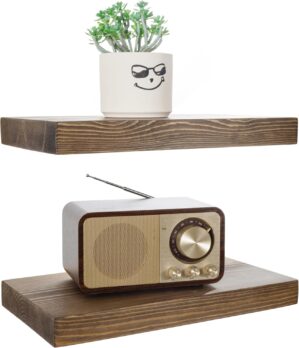 BGMG Wood Floating Shelves for wall...