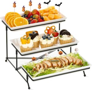 Mfacoy 3 Tier Serving Tray Set, 12&...