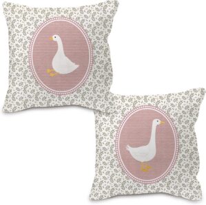 Goose Decor Pillow Covers 18×1...