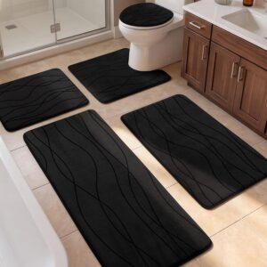 YIHOUSE Bathroom Rugs Set 5 Piece, ...