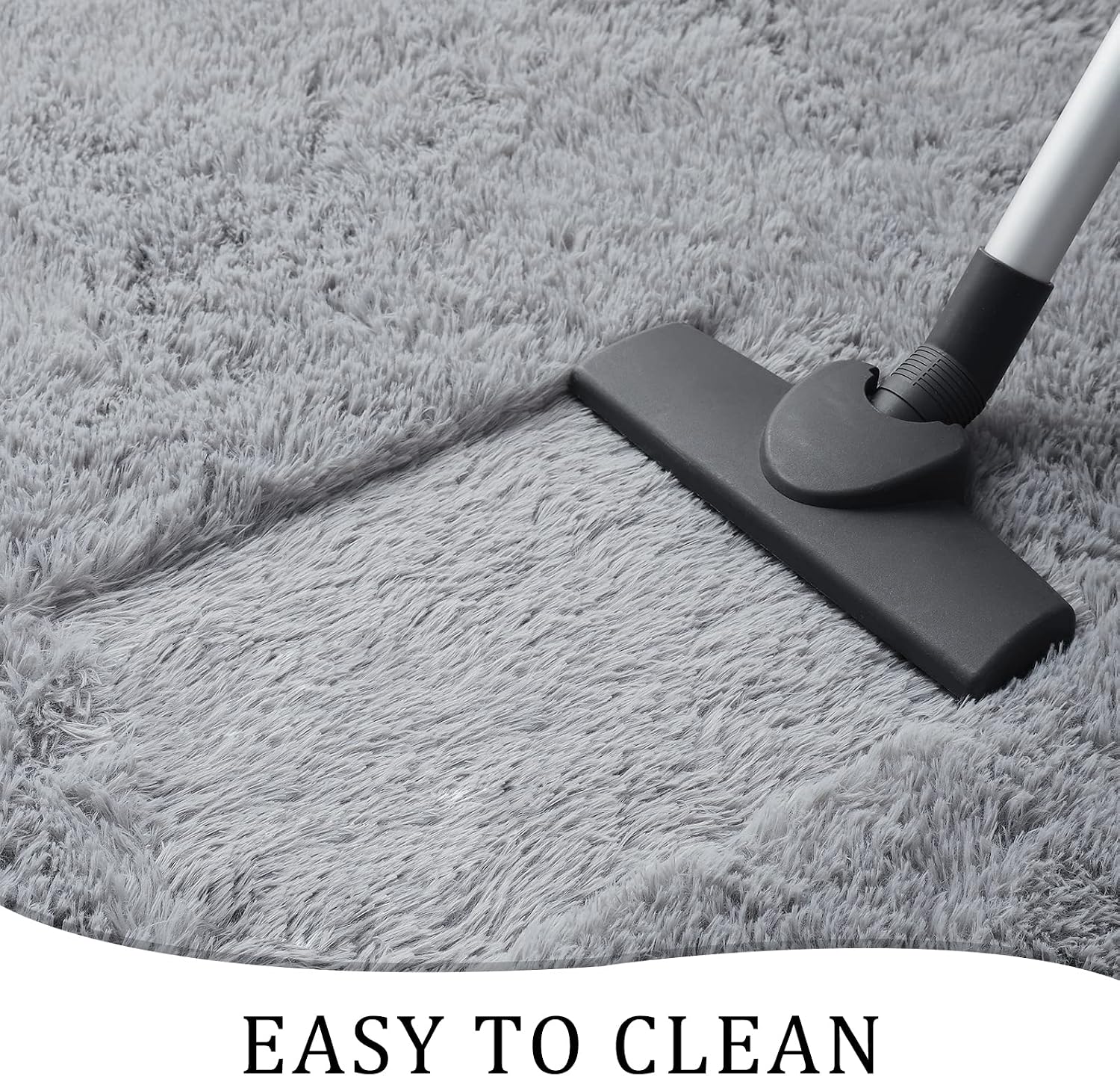 Chicrug Soft Runner Rugs for Bedroom Living Room Plush Fluffy Rug 2x6 Feet, Shag Furry Area Rug Carpet Non Shedding for Nursery Children Kids Girls Room Home Decorative, Grey - Image 4