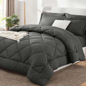 CozyLux King Size Comforter Set Dar...