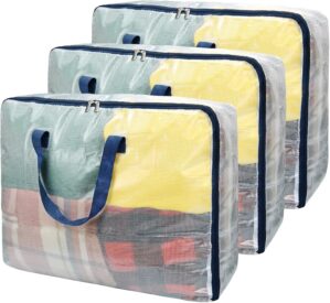 Ineetatu Clear Storage Bags with Zi...