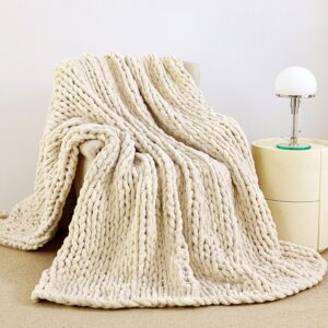 Admitrack Chunky Knit Blanket Throw...