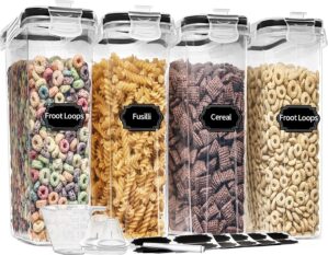 PRAKI Cereal Containers Storage Set...