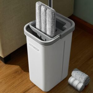 JOYMOOP Wall Mop and Bucket Set, Ha...