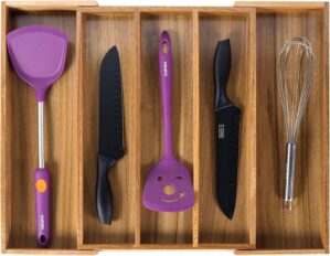 Utoplike Acacia Kitchen Drawer Orga...
