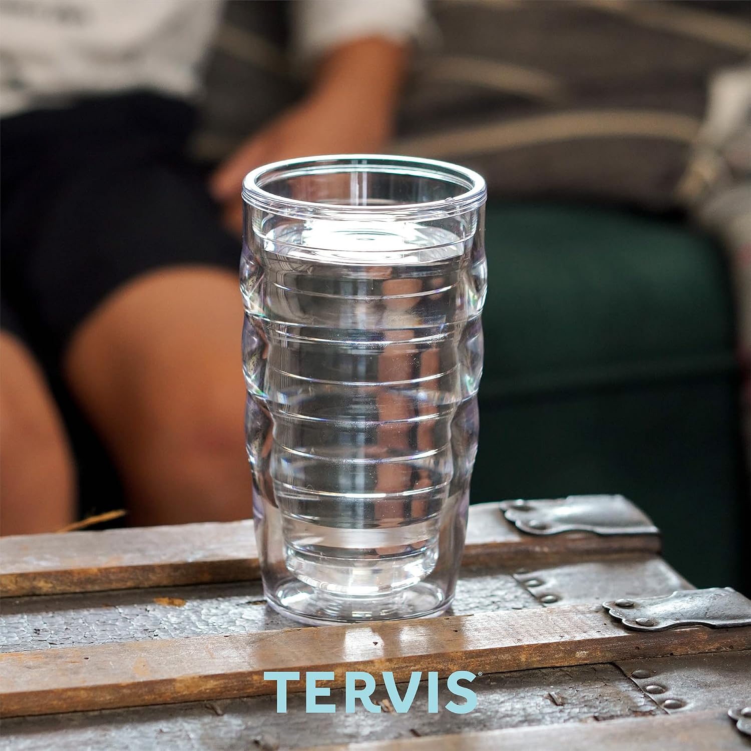 Tervis Clear & Colorful Tabletop 10oz Made in USA Double Walled Insulated Tumbler Travel Cup Keeps Drinks Cold & Hot, 10oz - 4pk, Clear - Image 4