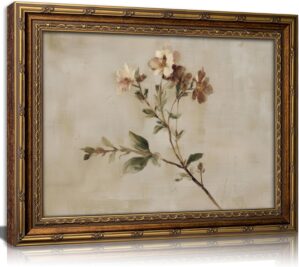 Vintage Gold Framed Wildflowers Wal...