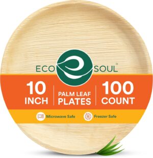 ECO SOUL Palm Leaf Like Bamboo Plat...