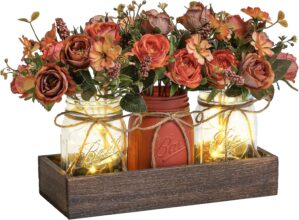 3 Pcs Mason Jar Centerpiece Table D...