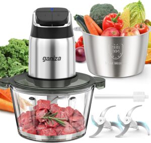 Ganiza Food Processor with Dual Bow...