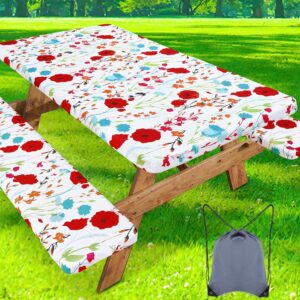misaya Picnic Table Cover with Benc...