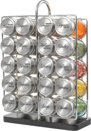 Orii 20 Jar Spice Rack Stainless St...