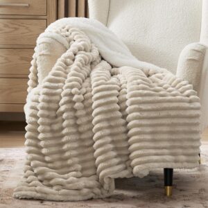Bedsure Sherpa Throw Blanket for Co...