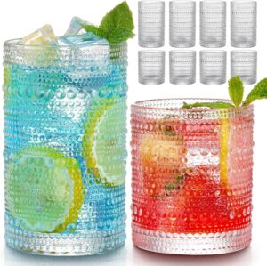 Hlukana Vintage Hobnail Drinking Gl...