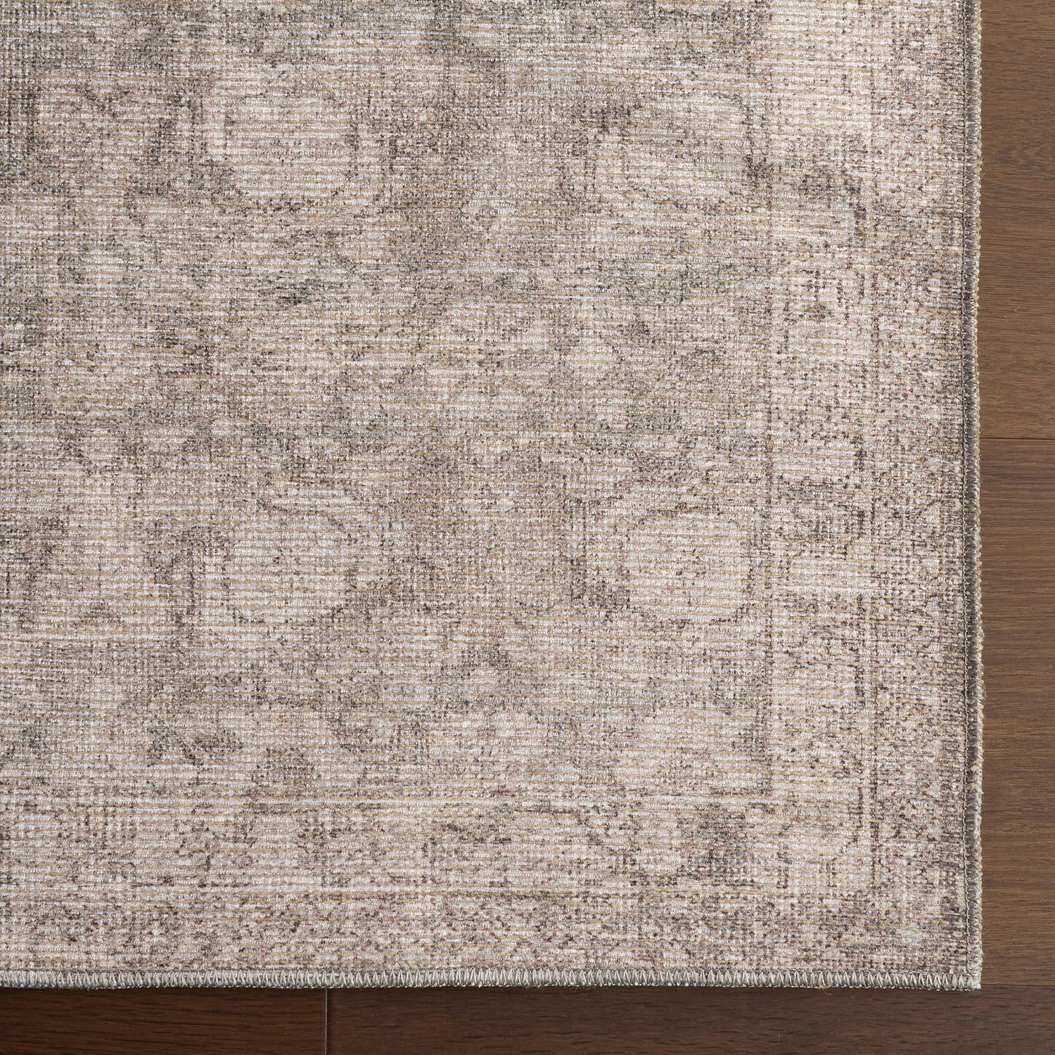 Nuloom Hillstone Collection Delphi Dark Beige/Taupe, 10' x 13', Vintage Medallion, Soft and Cozy, High Traffic, Stain Resistant, Easy Clean, Durable Area Rug for Bedroom, Living Room, Dining, Foyer - Image 5