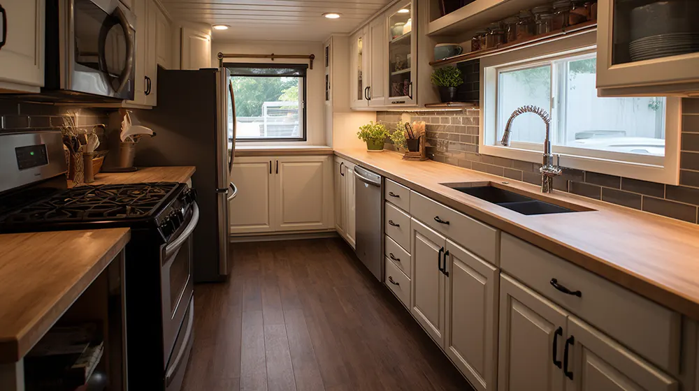 Cozy and Functional: Compact Mobile home Kitchen Remodel ideas