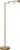 O’Bright Dimmable LED Pharmacy Floor Lamp, 12W LED, Full Range Dimming, 360 Degree Swing Arms, Adjustable Heights, Standing Lamp for Reading, Sewing, and Craft, ETL Listed, Antique Brass (Gold)